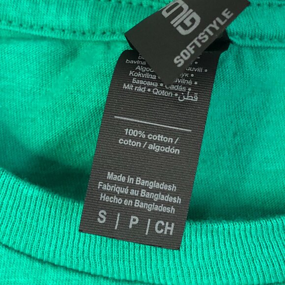 It's Fine I'm Fine Everything Is Fine Green Anxiety Stress Cat Shirt Women's S - Picture 4 of 7